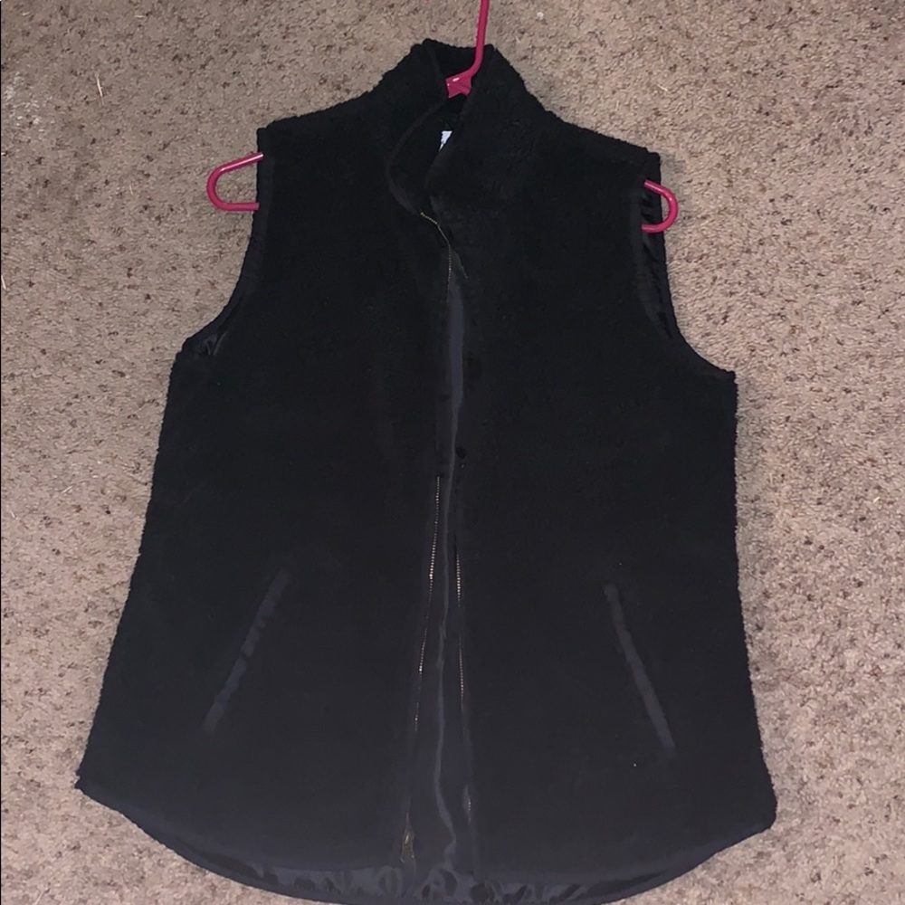 EUC Black Sherpa Vest